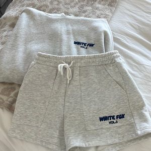 White fox sweat set